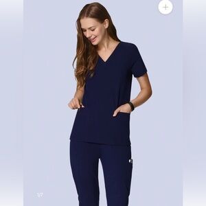 Mandala scrub set. Navy. Shirt small pant small. Never worn.